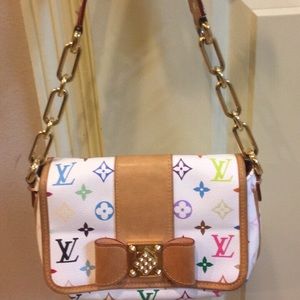 Very rare! Louis Vuitton Patti white multi